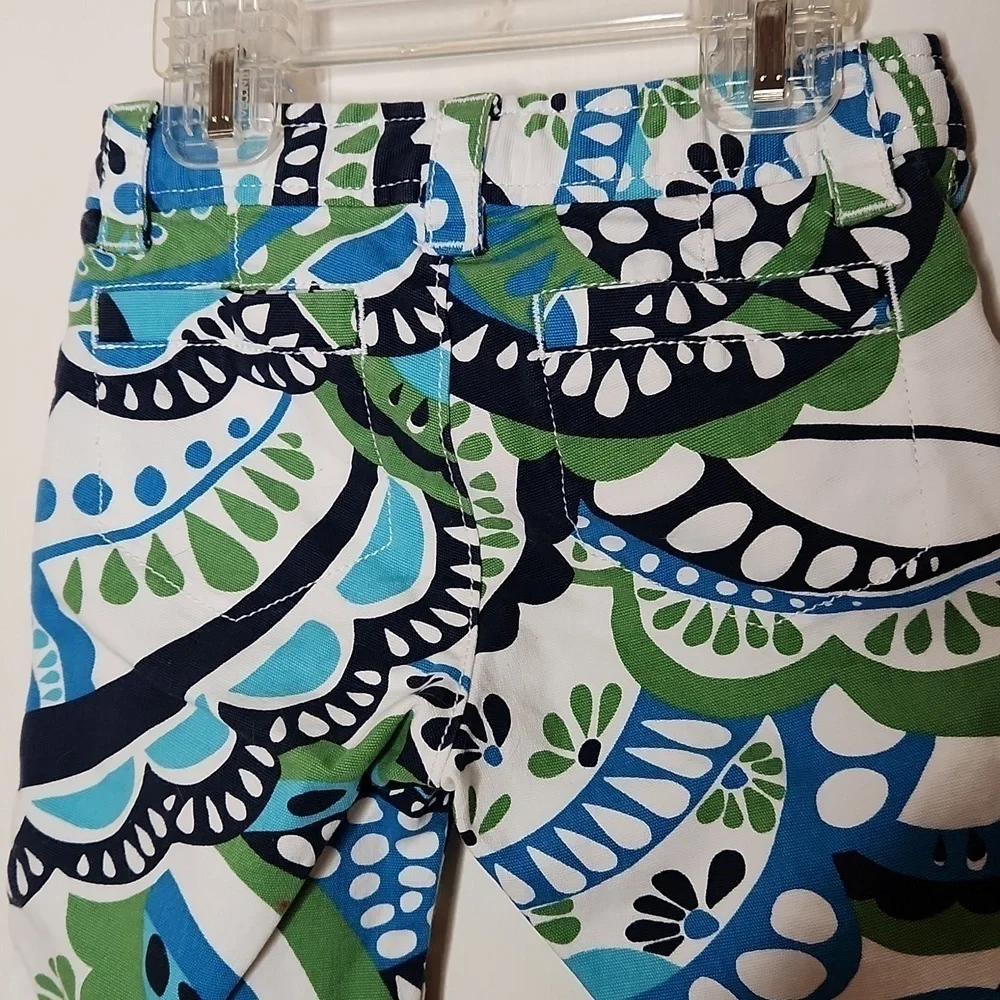 Gap Girls Paisley Print Capri Pants Size 5 Slim